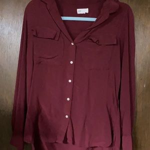 Gap Maroon Button Up